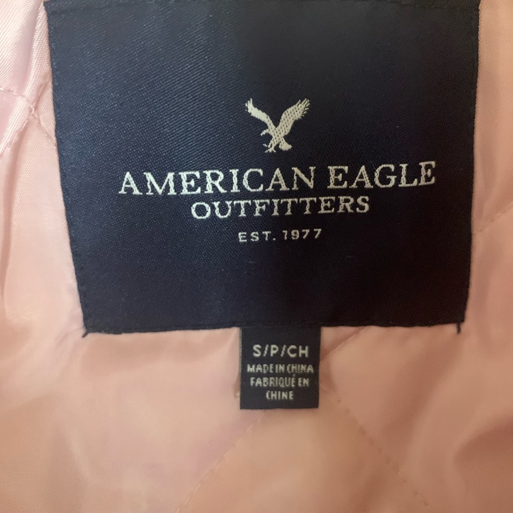 Blush pink American Eagle bomber jacket - Picture 3 of 3